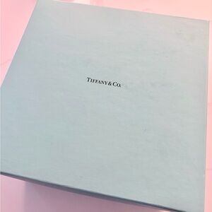 Tiffany & Co. Meadows child’s cup, bowl and plate set in original packaging.